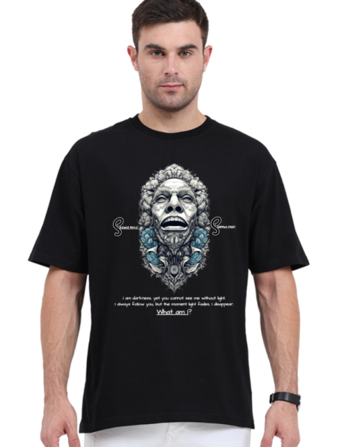 Man's Oversized Classic T-Shirt – Silence Kills, Shadows Feast (Version - 2)