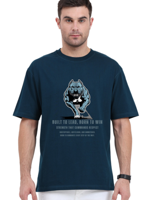 Unisex Oversized Classic Men's T-Shirt – Built To Lead, Born To Win