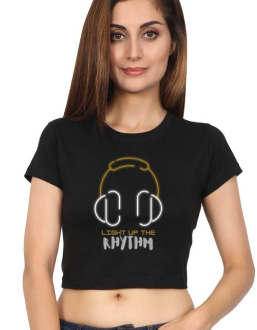 Female Crop Top – Light Up The Rhythm