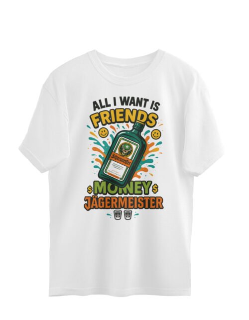 Classic Oversized T-Shirts for Gentleman - Jagermeister Lover's - Funk Style T-shirt