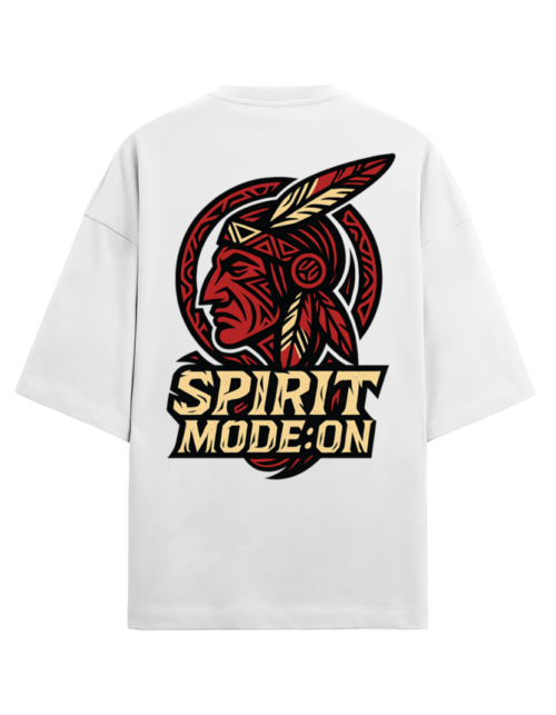 Unisex Terry Oversized Tee | Multicolur - Spirit Mode: On